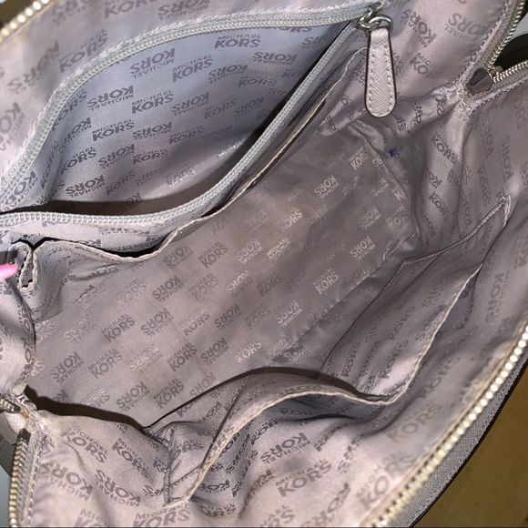 Michael Kors Cindy Pearl Grey Satchel - Picture 9 of 9